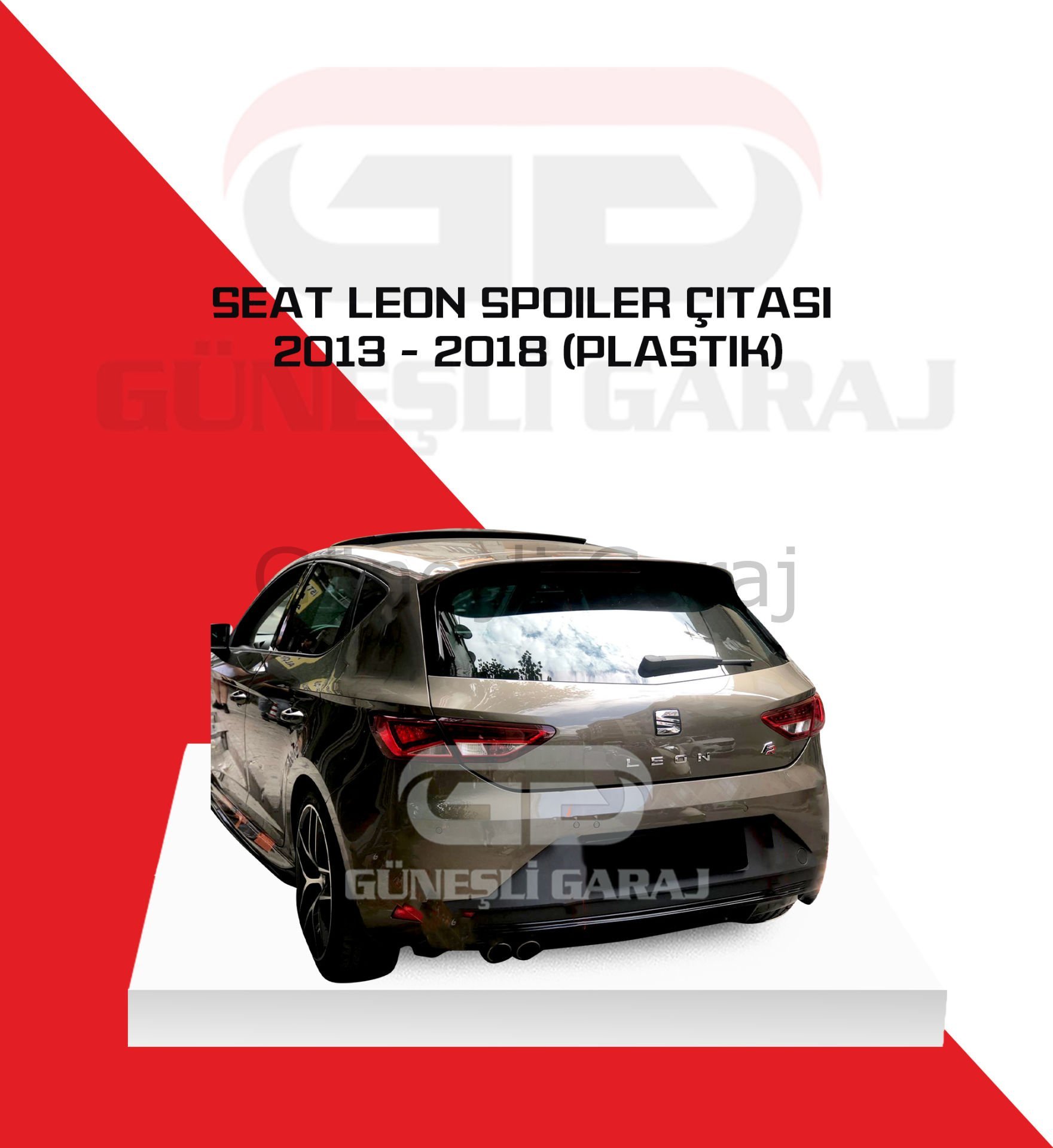 Seat Leon Mk3 2013 - 2020 Spoiler Çıtası (Plastik)