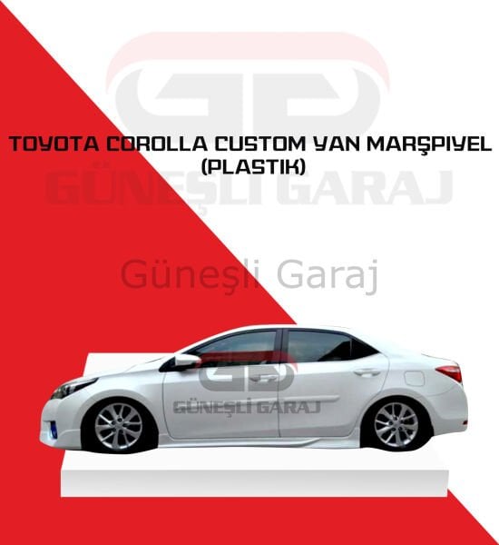 Toyota Corolla Custom Yan Marşpiyel (Plastik)