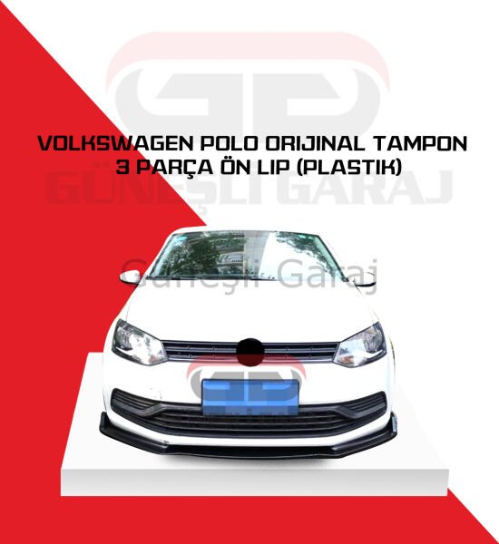 Volkswagen Polo Orijinal Tampon 3 Parça Ön Lip (Plastik)