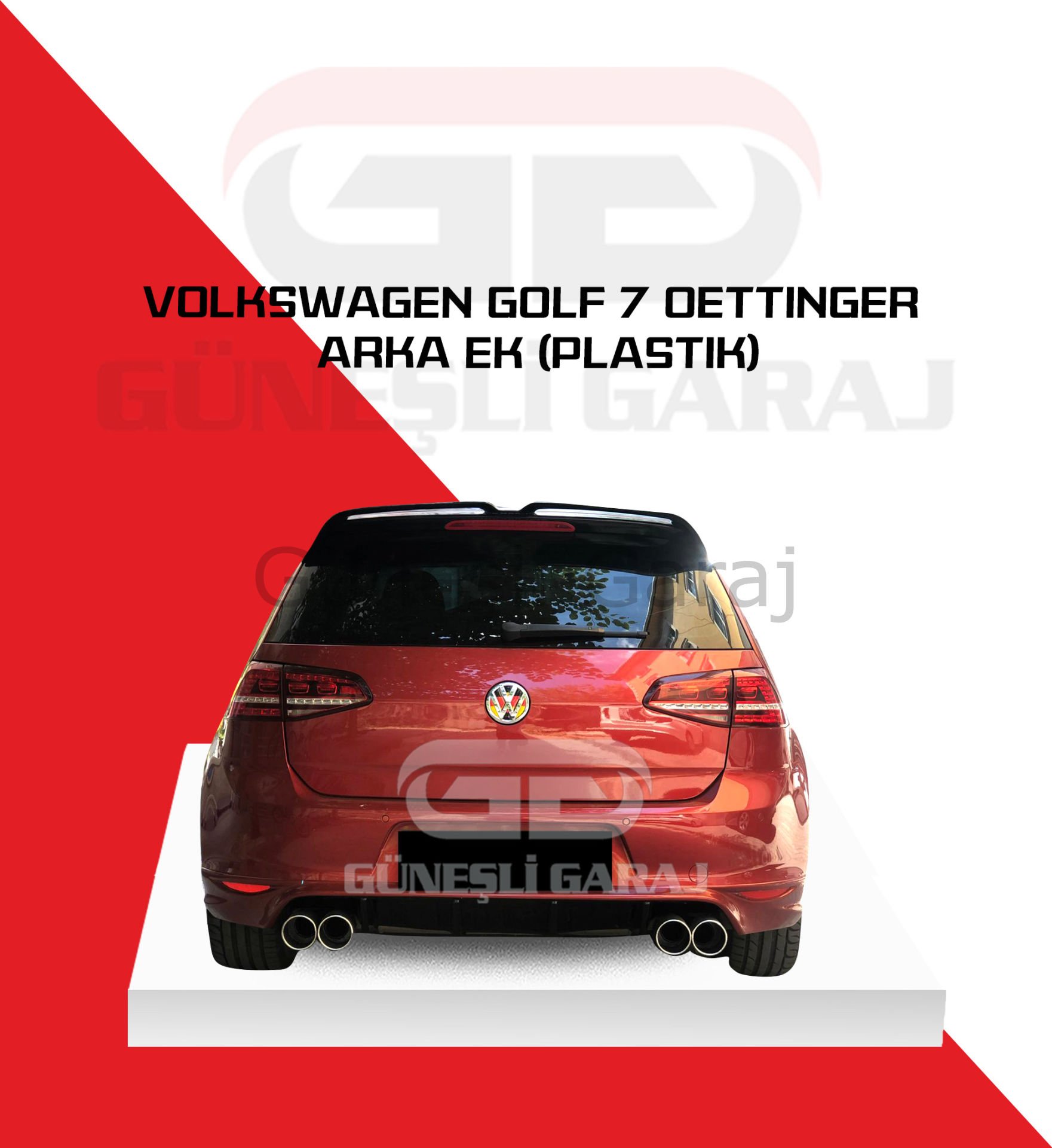 Volkswagen Golf 7 Oettinger Arka Ek (Plastik)