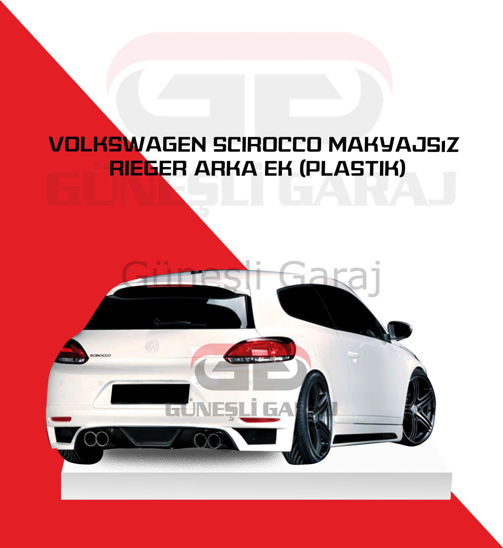 Volswagen Scirocco Makyajsız Rieger Arka Ek (Plastik)