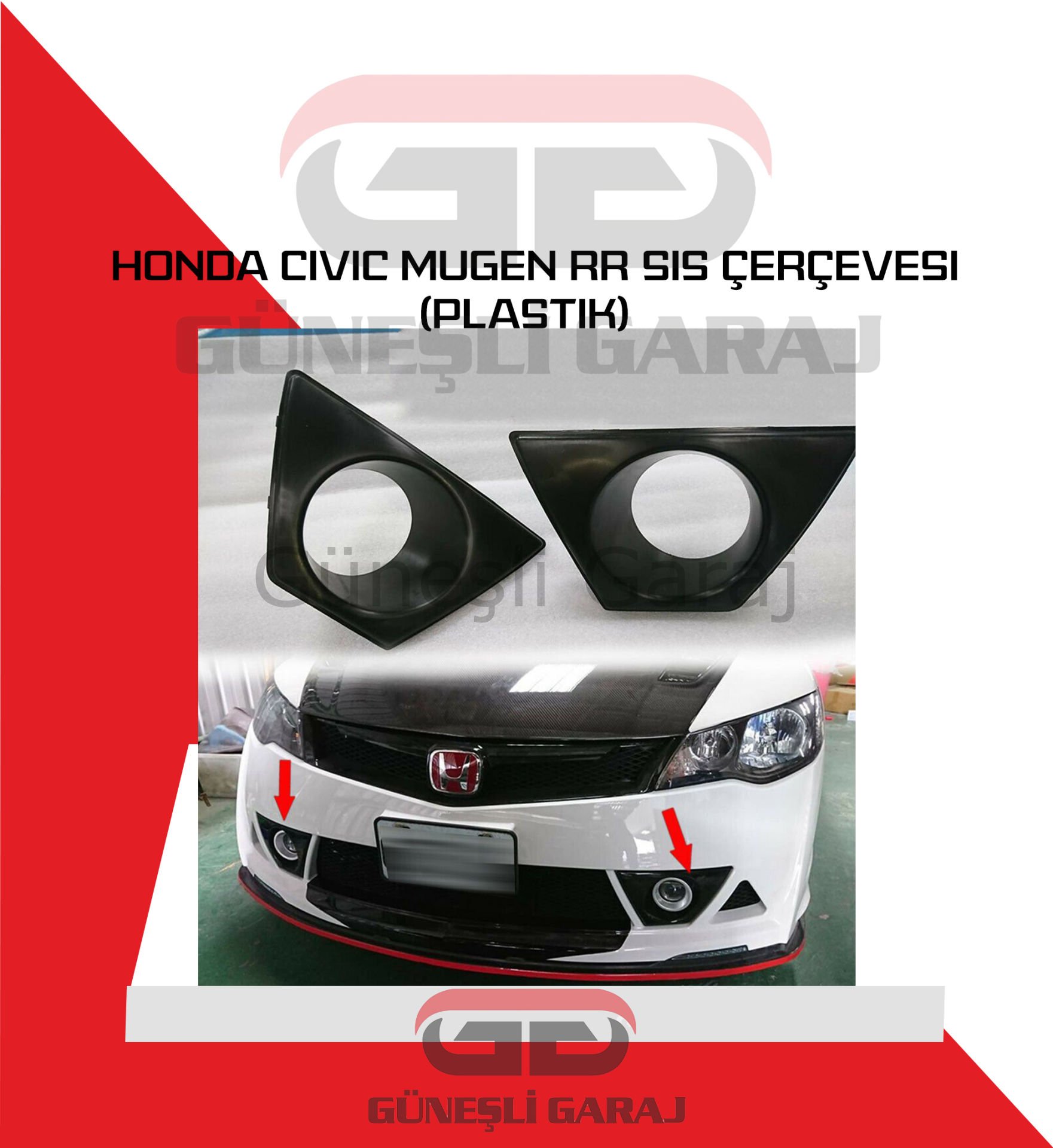Honda Civic Mugen RR Sis Çerçevesi (Plastik)