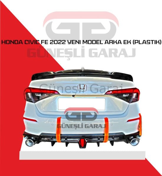 Honda Civic FE 2022 Yeni Model Arka Ek (Plastik)