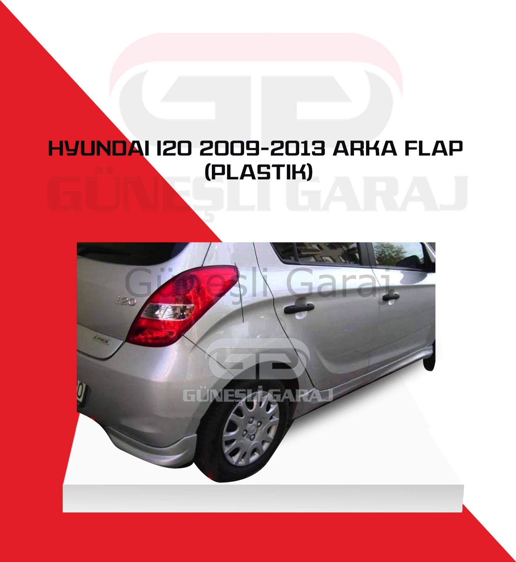Hyundai İ20 2009-2013 Arka Flap (Plastik)