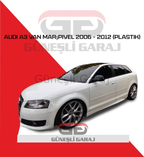 Audi A3 Yan Marşpiyel 2006 - 2012 (Plastik)