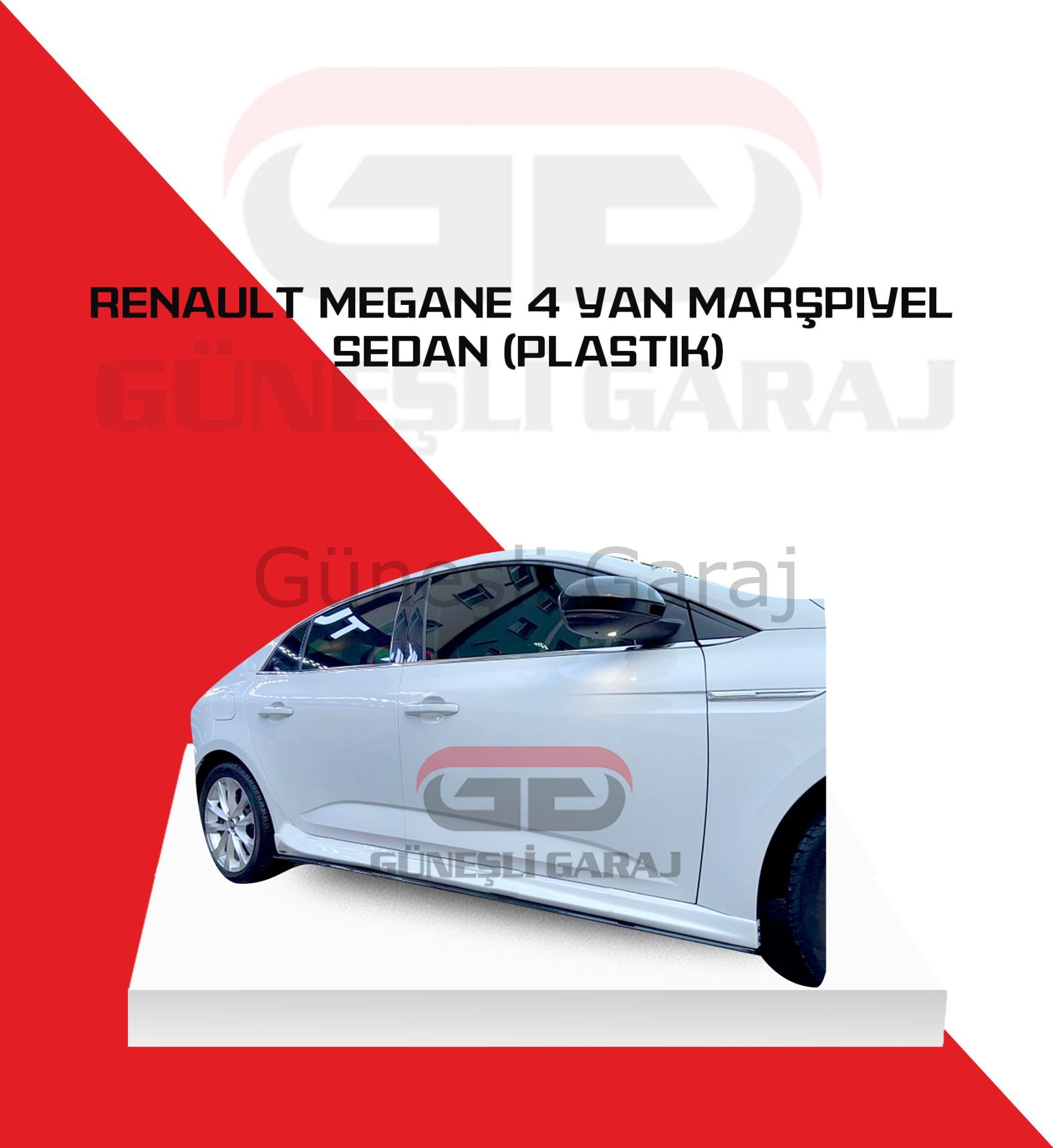 Renault Megane 4 Sedan Yan Marşpiyel (Plastik)