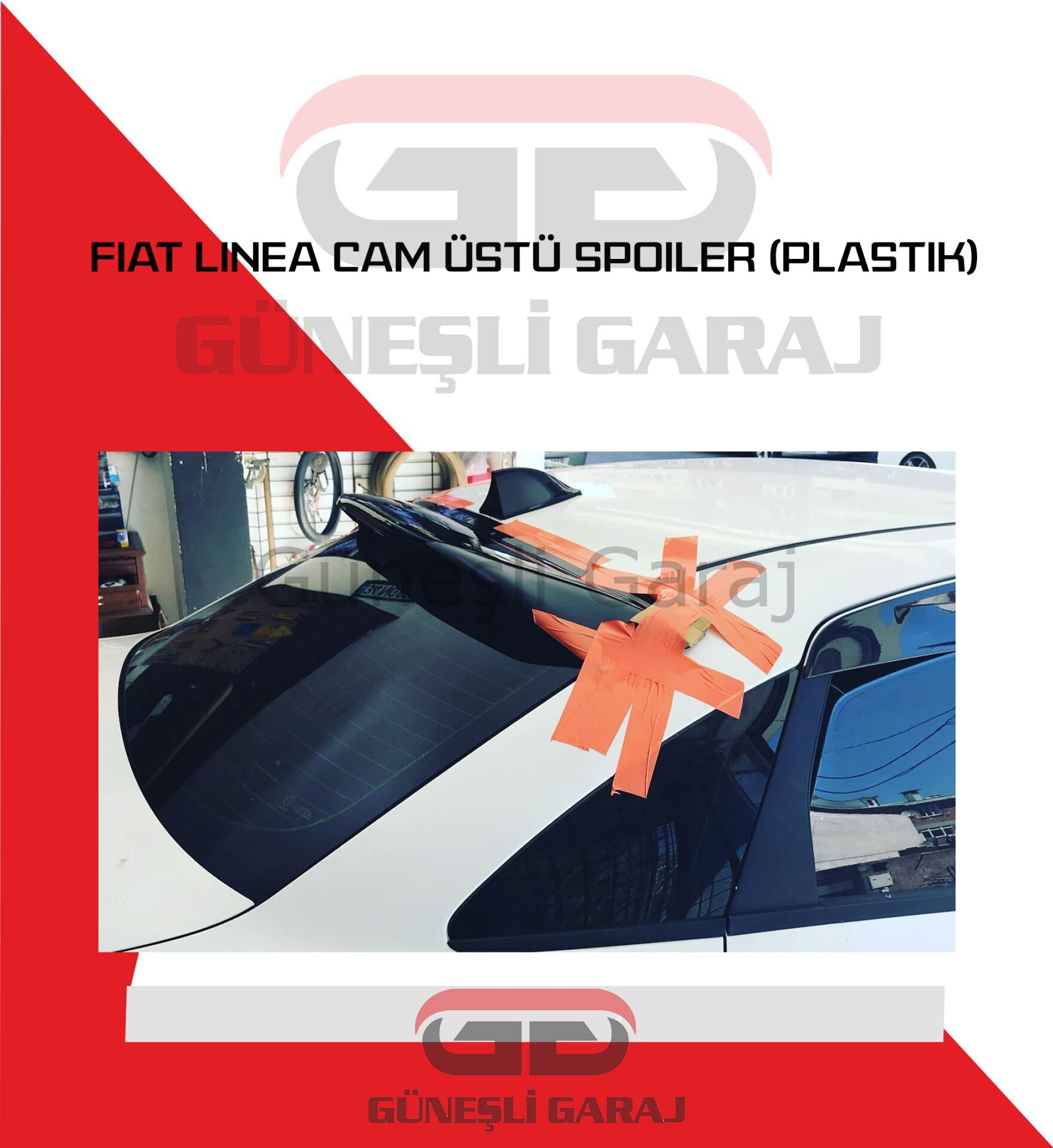 Fiat Linea Cam Üstü Spoiler (Plastik)