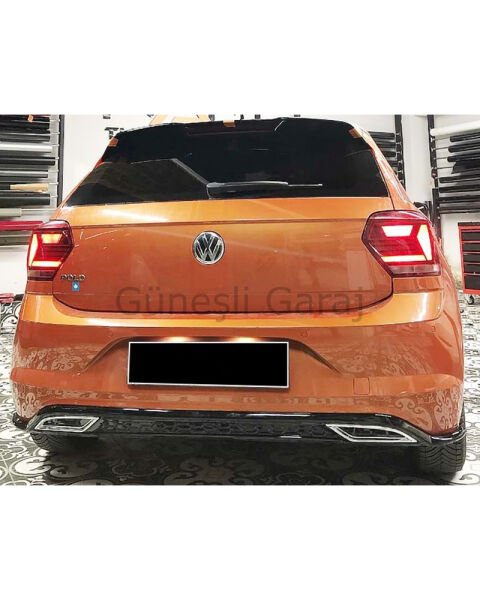 Volkswagen Polo 2017+ GTI Egzoz Görünümlü Difüzör (Plastik)