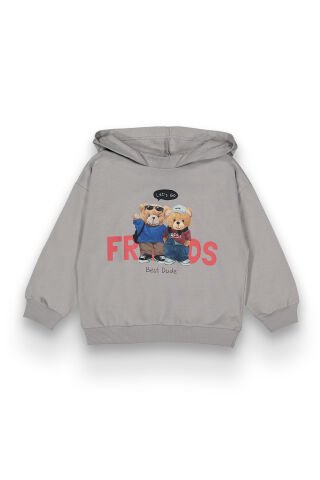 Tuffy 2-5 Yaş Erkek Çocuk Bear Kapüşonlu Sweatshirt- 272