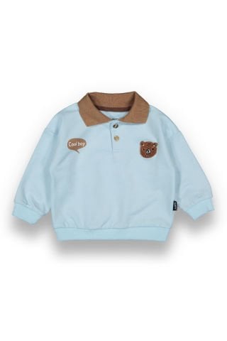 Tuffy Cool Boy Baskılı Erkek Bebek Sweatshirt - 7004