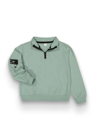 Tuffy 6-9 Yaş Erkek Çocuk Yakası Fermuarlı Sweatshirt- 309