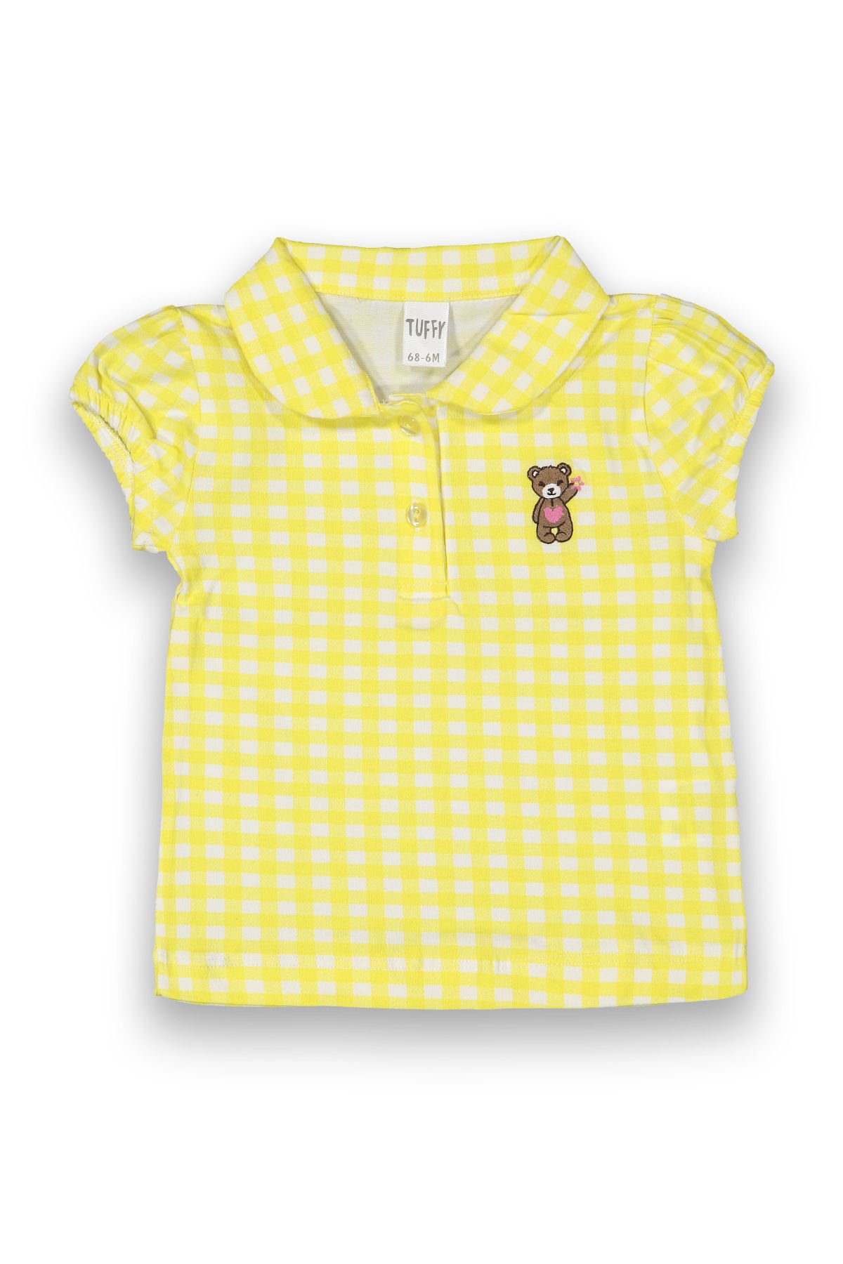 Tuffy Teddy Ayıcık Detaylı Kız Bebek T-Shirt-9002