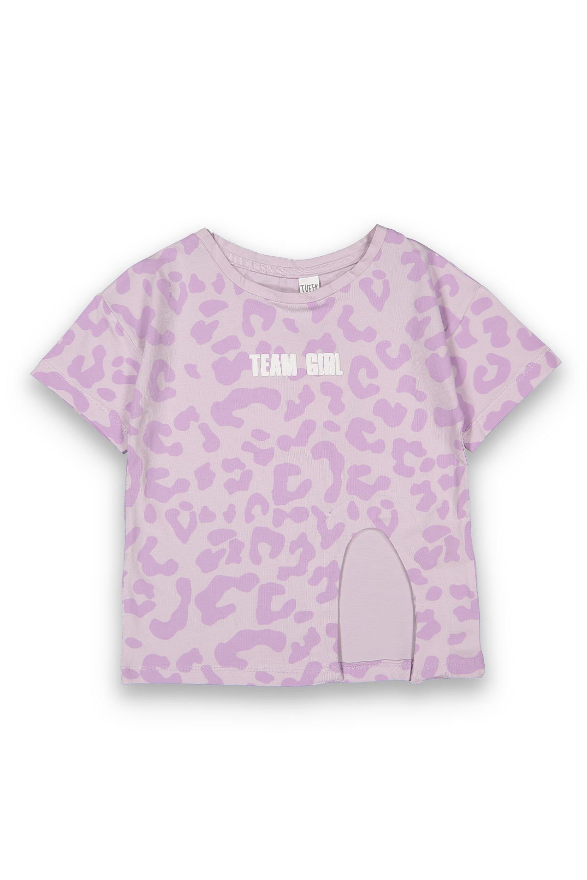 Tuffy Benek Desenli Team Girl Baskılı Kız Çocuk T-Shirt-9110