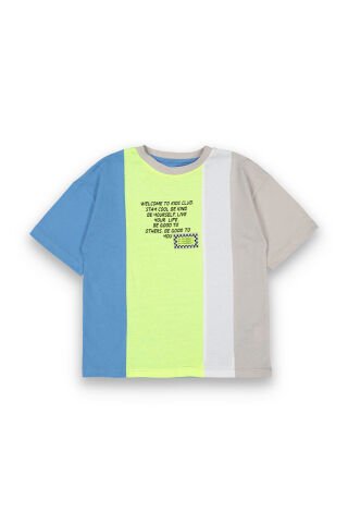 Tuffy 3 Renk Detaylı Erkek Çocuk T-Shirt-8109