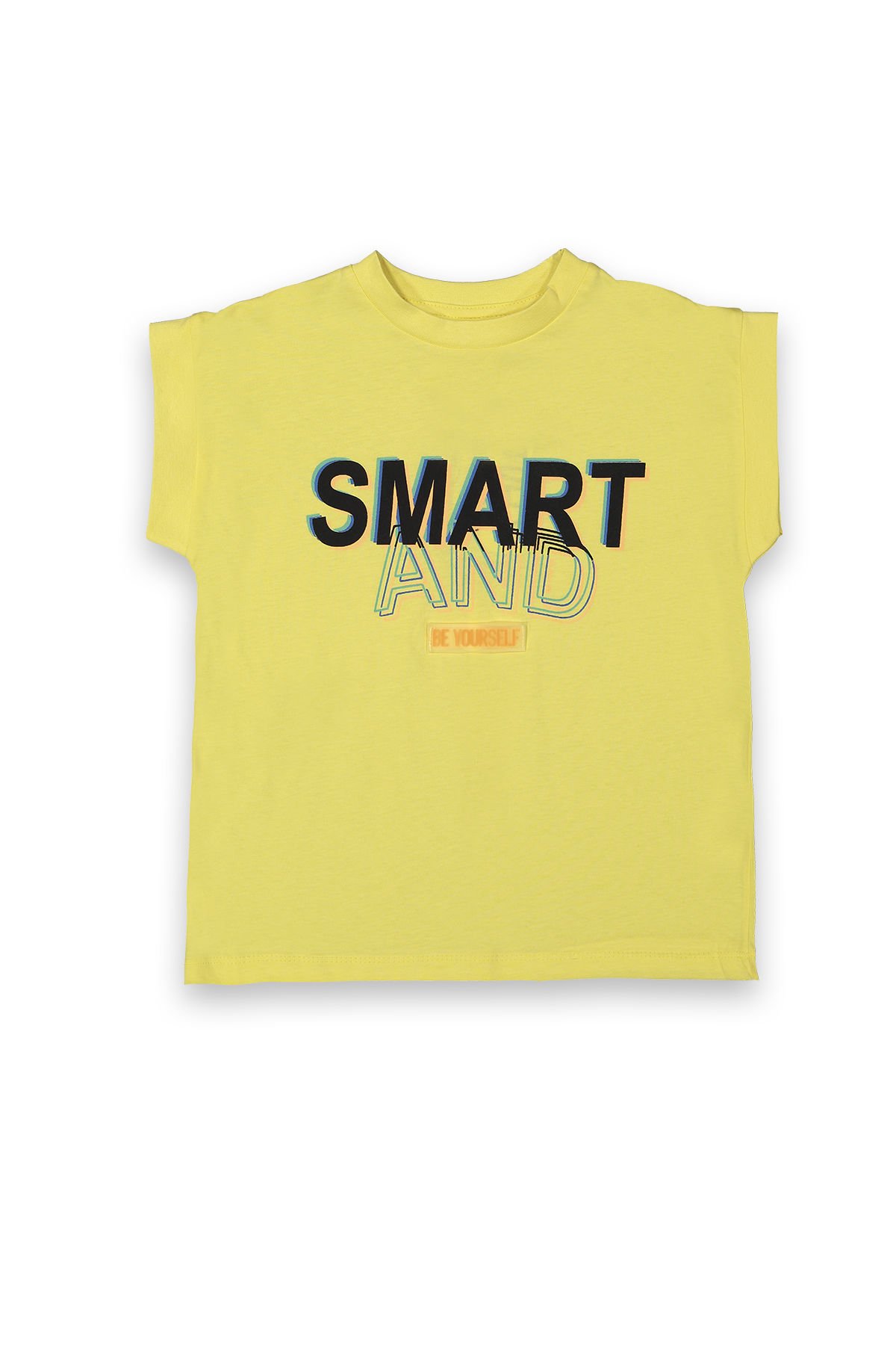 Tuffy Smart And Be Yourself Baskılı Askılı Erkek Çocuk T-Shirt-8122