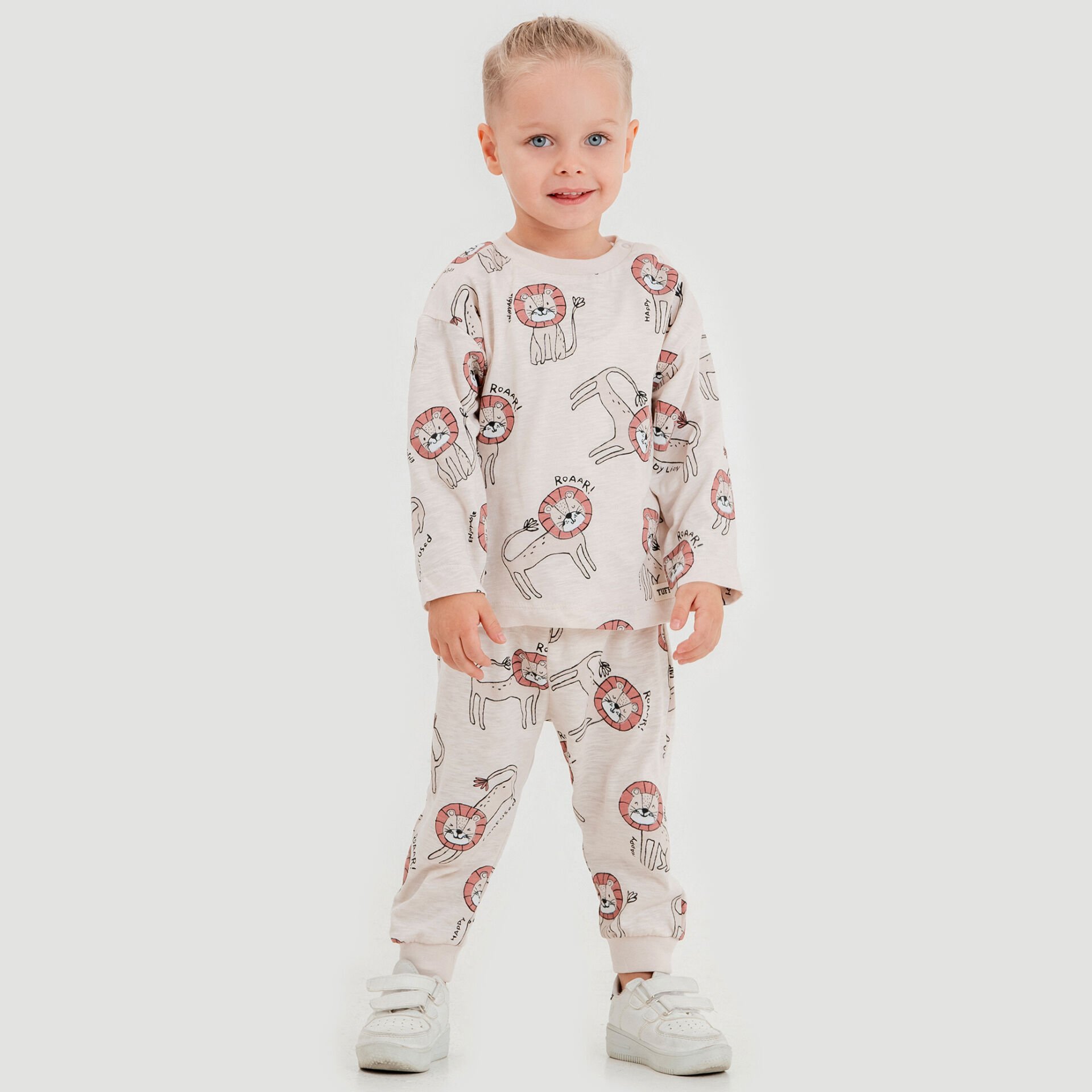 Tuffy Animal Temalı Erkek Bebek İkili Pijama Takımı-1006