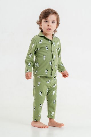 Tuffy Renkli Meyveler Temalı Erkek Çocuk İkili Pijama Takımı-1037