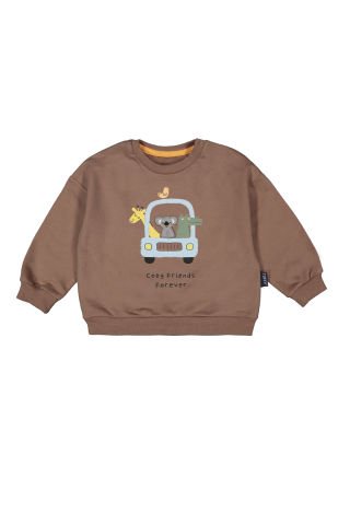 Tuffy Safari Temalı Erkek Bebek Sweatshirt-7015