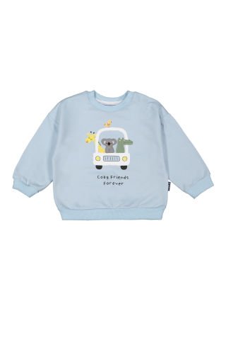 Tuffy Safari Temalı Erkek Bebek Sweatshirt-7015