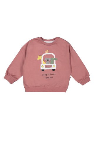 Tuffy Safari Temalı Erkek Bebek Sweatshirt-7015