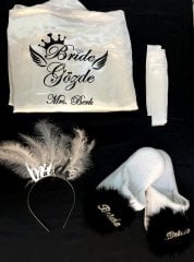 Bride Set Siyah Tüylü