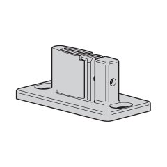 Hafele Slıdo D-Line 11-41 Alt Kılavuz Ray Plastik Siyah 1500Mm