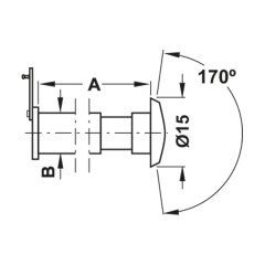 Hafele Kapı Dürbünü F A.Bronz 31-85Mm 170º