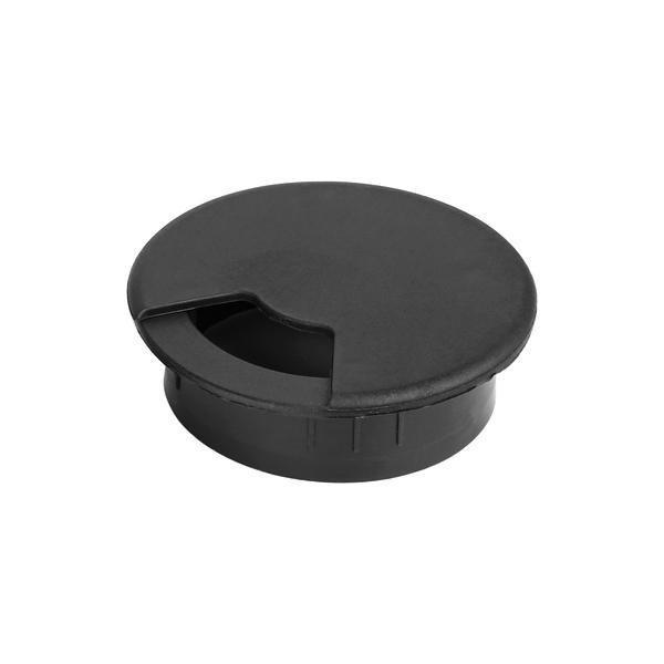 Hafele Mino Plastik Kablo Kapağı Ø60mm, Mat Siyah Renk