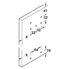 Hafele Slido F-Li43 70A Yavaşlatıcı 2K 50Kg