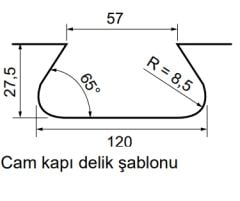 Hafele Cam Tutucu 80kg