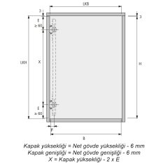 Tv Kapak Mekanizması 55 cm