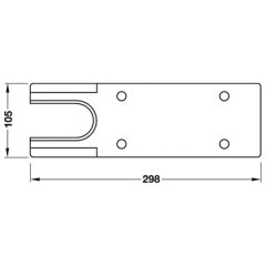 Hafele TS 500NV EN1-4 Kapı Kapatıcı Gümüş Renk