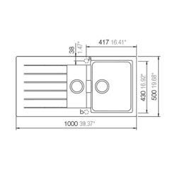 Schock Granit Evye Cristadur Signus D-150 Polaris