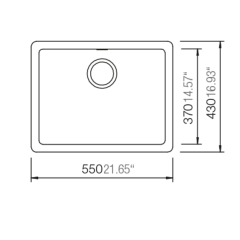 Schock Granit Evye Cristalite Quadro N-100  Nero