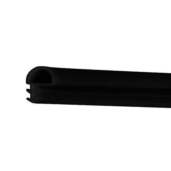 Hafele F01 Yandan Basan D Tipi Kapı Fitili 10mm, Siyah Renk