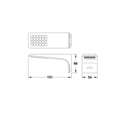 Hafele Skate Master 12V/1,6W 4000K, siyah