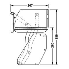 Hafele iMove Kiler Sistemi 900mm Antrasit Renk