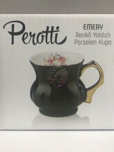 Perotti Emery Renkli Porselen Kupa Pudra