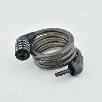 Zhongli 87601 12x1000mm Değiştirebilir Şifreli Çelik Spiral Kilit