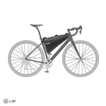 Ortlieb F9976 Bikepacking Frame-Pack RC Kadro Çantası 6L Mat Siyah