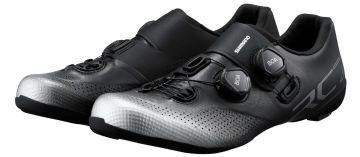 Shimano SH-RC702 Yol Bisiklet Kilitli Ayakkabı Siyah-Gümüş