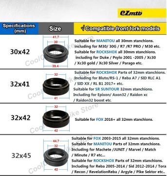 EZmtb 36-46 Flanşsız Amortisör Keçesi , Sünger Halka ve Montaj Anahtarı