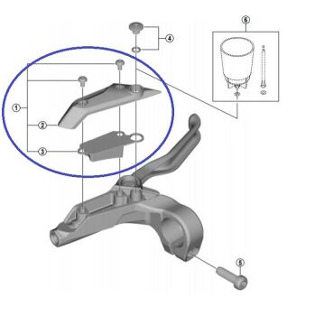 Shimano BL-M315 Hidrolik Fren Kolu Üst Kapak Sol