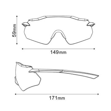 Shimano EQUINOX Bisiklet Gözlüğü Şeker Mavi Çerçeve Ridescape OR Lens