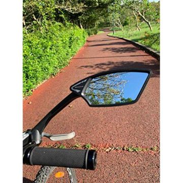 Meachow ME-006SR Sağ Bisiklet Aynası Kelepçe Montaj Gümüş Lens