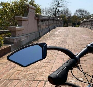 Meachow ME-002BL Sol Bisiklet Aynası Kelepçe Montaj Mavi Lens