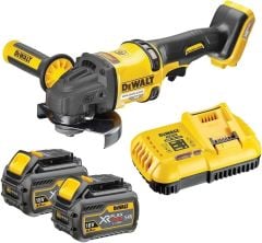 Dewalt DCG418T2 54V 125mm 6.0 Ah Çift Akülü Flexvolt Kömürsüz Taşlama