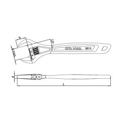 Cetaform B21-375 15'' Kurbağacık Anahtar 375mm 