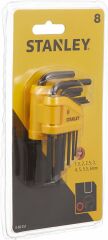 Stanley 0-69-251 Allen Anahtar Takımı 8 Parça ST069251