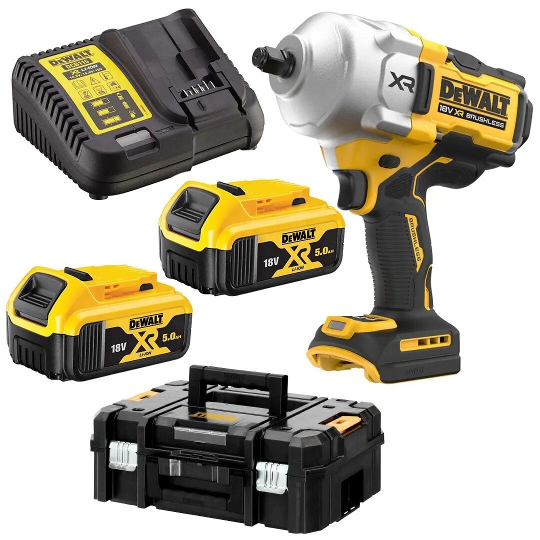 DEWALT DCF961P2 Kömürsüz 18V 5.0 Ah Çift Akülü 1/2'' Somun Sıkma